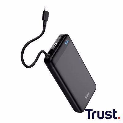Immagine di Power bank TRUST POWERBANK 20.000MAH - CAVO USB-C PD 20W + 1 USB-C 25881