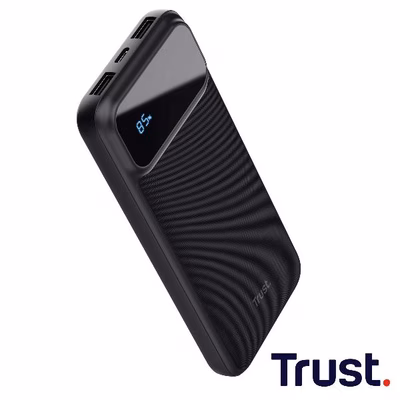 Immagine di Power bank TRUST POWERBANK 10.000MAH CARICA VELOCE - 2 USB 18W QC 25882TRS