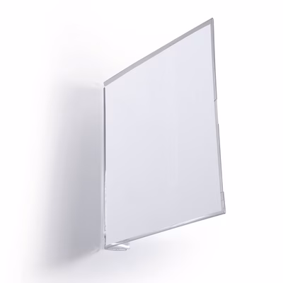 Immagine di Cartello da corsia adesivo DURABLE a bandiera cm 14,9x14,9 colore trasparente