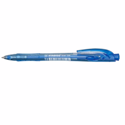 Immagine di Penna a sfera a scatto colore blu STABILO LINER 308 punta mm 0,7