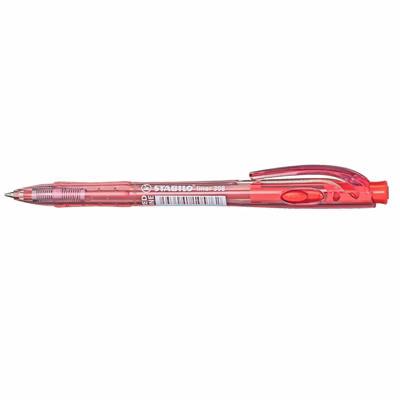 Immagine di Penna a sfera a scatto colore rosso STABILO LINER 308 punta mm 0,7