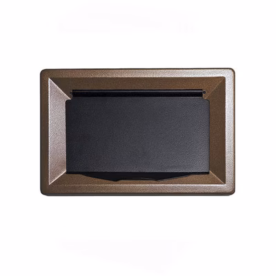 Immagine di Cornice in metallo MEDIAL per BOB COLOR 42 litri colore marrone con sportello di chiusura