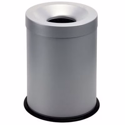 Immagine di Cestino gettacarte auto-estinguente MEDIAL GRISU' 15 litri colore grigio