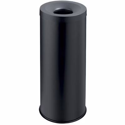 Immagine di Cestino gettacarte auto-estinguente MEDIAL GRISU' 30 litri colore nero