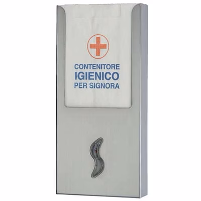 Immagine di Dispenser per sacchetti igienici in carta MEDIAL BRINOX colore inox satinato