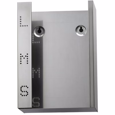 Immagine di Dispenser triplo di guanti monouso MEDIAL BRINOX in acciaio inox brillante