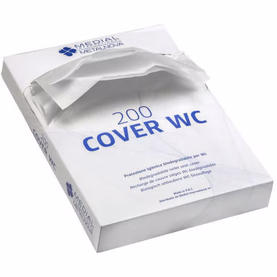 Immagine di Carta copriwater MEDIAL biodegradabile 200 fogli colore bianco