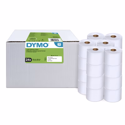 Immagine di Rotolo 260 etichette DYMO LABEL WRITER mm 36x89 bianco