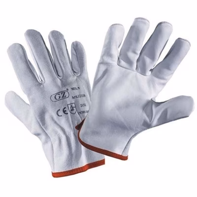 Immagine di Guanti in pelle fiore/crosta vitello colore bianco taglia 11 - paio