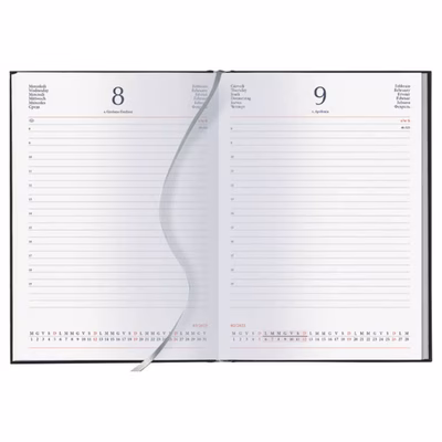 Immagine di Interno cartonato per agende cm 17x24 giornaliero sab/dom separati