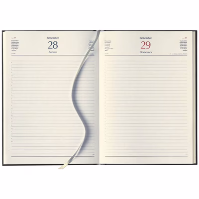 Immagine di Interno cartonato per agende cm 15x21 giornaliero sab/dom separati