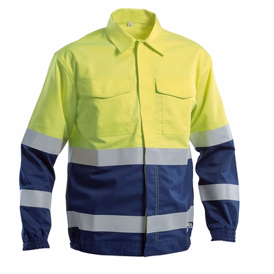 Immagine di Giubbotto alta visib. pentavalente giallo/blu XXL
