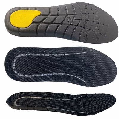 Immagine di Soletta 3D ELICA SAFETY in cotone idrofilo antiabrasivo nero taglia 41