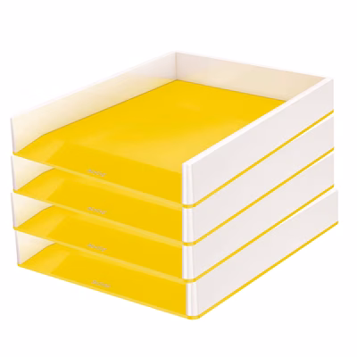 Immagine di Vaschetta portacorrispondenza LEITZ WOW DUAL COLOR colore giallo