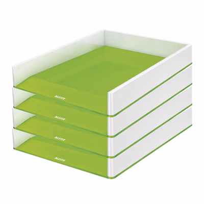 Immagine di Vaschetta portacorrispondenza LEITZ WOW DUAL COLOR colore verde lime