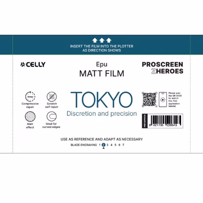 Immagine di Proteggi schermo pellicola protettiva epu CELLY PROFILMPRO MATTE - Matte Film 10 pcs - TOKYO PROS P