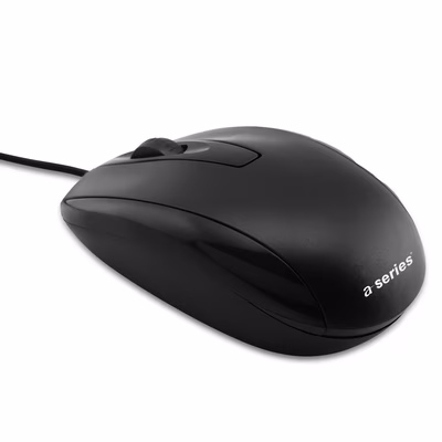 Immagine di Mouse ottico con cavo 1,5 metri A-SERIES colore nero