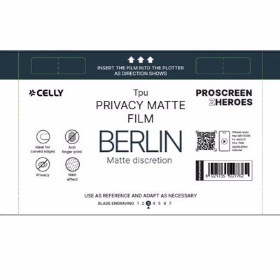 Immagine di Proteggi schermo pellicola protettiva tpu CELLY PROFILMPRO PRIVACY MATTE - Privacy Matte Film 5 pc P