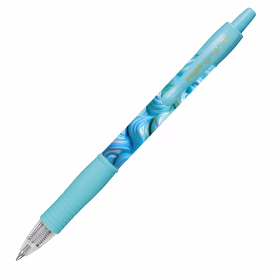 Immagine di Roller ink gel a scatto colore blu PILOT G-2 FLOW fusto blu punta fine mm 0,7