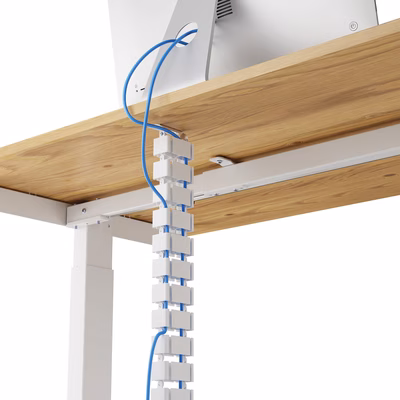 Immagine di Guaina fasciacavi FELLOWES Cable spine colore bianco