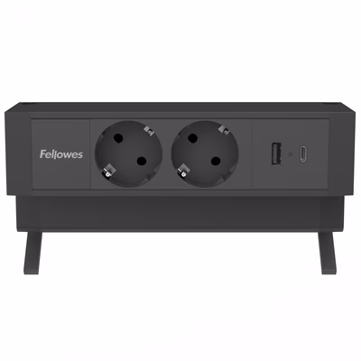 Immagine di Multipresa FELLOWES Power Desk 2 tipo F colore nero