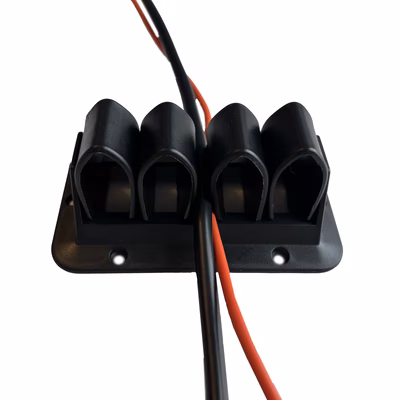 Immagine di Raccordo per cavi FELLOWES Cable grip colore nero