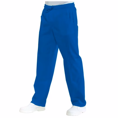 Immagine di Pantaloni unisex 100% cotone azzurro taglia L