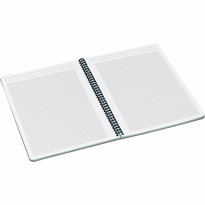 Immagine di Blocco notes LEITZ OFFICE spiralato A4 quadretti colori assortiti