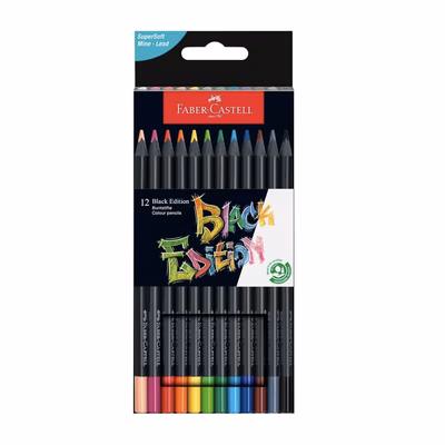 Immagine di Matite colorate FABER CASTELL BLACK EDITION