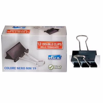 Immagine di Molle fermacarte ELICA DOUBLE CLIPS cm 1,9