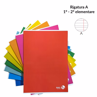 Immagine di Quad.BM COLOR BASIC maxi A4 righe 1°-2° elementare