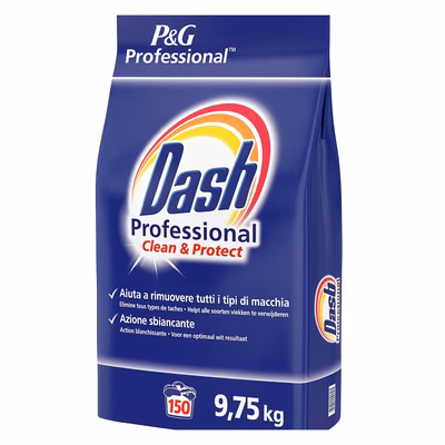 Immagine di Detersivo in polvere per bucato DASH PROFESSIONAL CLEAN & PROTECT 150 lavaggi kg 9,75