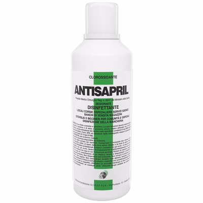 Immagine di Detergente disinfettante ANTISAPRIL 1 litro P.M.C. Reg.n.99/41