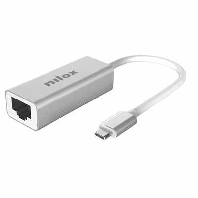 Immagine di Adattatore di rete NILOX NILOX TECH - Adattatore con connettore USB-C a con NXADAPUSBCRJ45