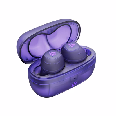 Immagine di Auricolari wireless si USB-C viola CELLY GLASSSOUND - True Wireless earphones GLASSSOUNDLI
