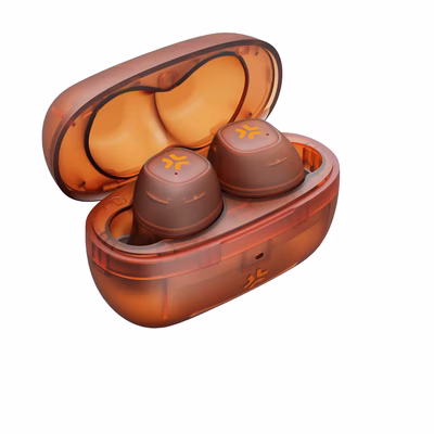Immagine di Auricolari wireless si USB-C arancione CELLY GLASSSOUND - True Wireless earphones GLASSSOUNDOR
