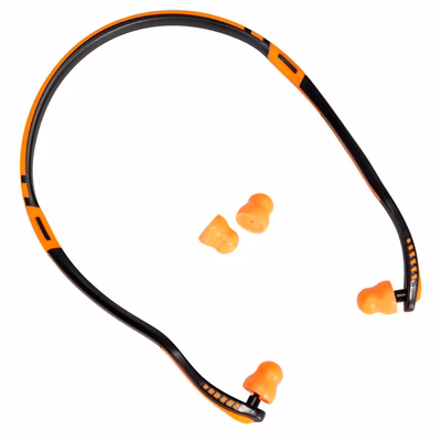 Immagine di Inserti auricolari easy fit in pu con archetto PORTWEST EP11 colore arancione
