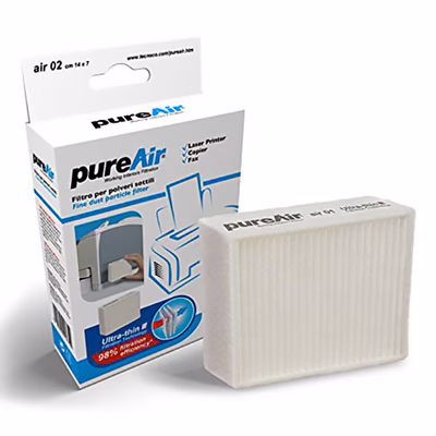 Immagine di Filtro polveri sottili PUREAIR per stampanti e multifunzione laser cm 14x7 - Medium