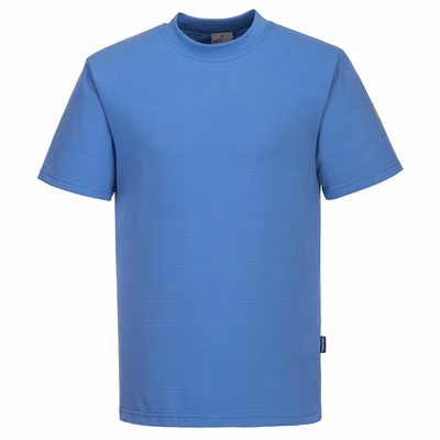 Immagine di T-shirt ESD antistatica PORTWEST AS20 colore celeste taglia S