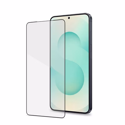 Immagine di Proteggi schermo full glass vetro temperato CELLY FULLGLASS - Vetro 9H con bordo colorato nero compa