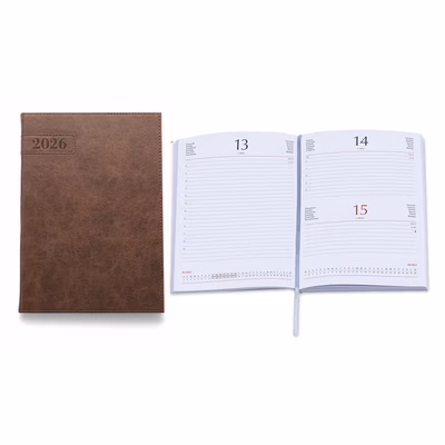 Immagine di Agenda Flexy Soft giornaliera in PU termovirante 15x21 cuoio 20+