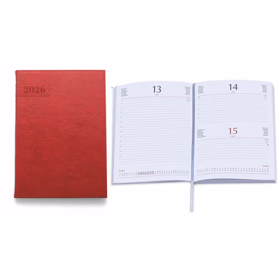 Immagine di Agenda Flexy Soft giornaliera in PU termovirante 15x21 rosso 20+