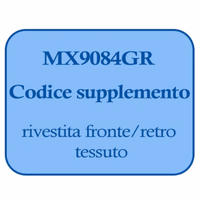 Immagine di Supplemento rivestita fronte/retro tessuto grigio