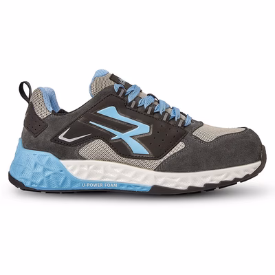 Immagine di Calzatura bassa U-POWER ARYA ESD S1PS HI HRO FO SR colore nero/azzurro taglia 39