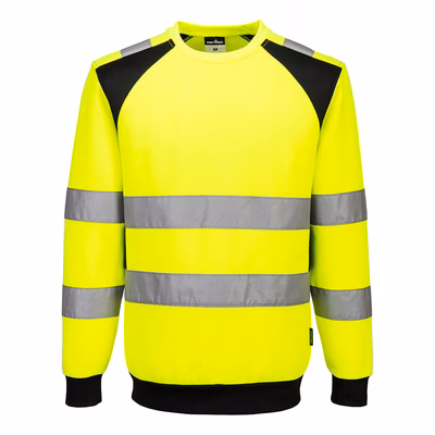 Immagine di Felpa wx2 eco hi-vis PORTWEST CD805 colore Yellow/Black taglia L