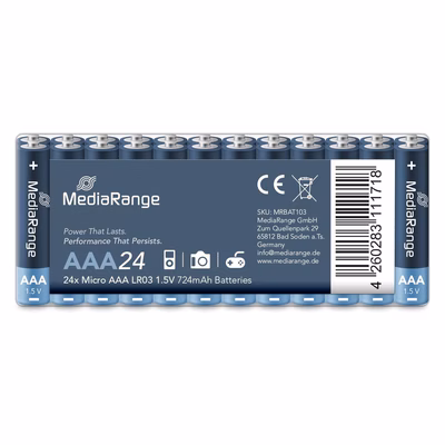 Immagine di Pila ministilo AAA MEDIARANGE PREMIUM LR03 724 mAh