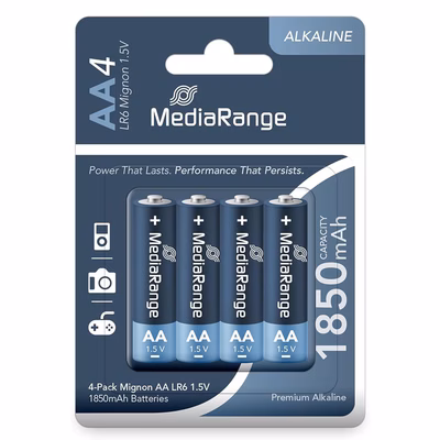 Immagine di Pila stilo AA MEDIARANGE PREMIUM LR6 1850 mAh