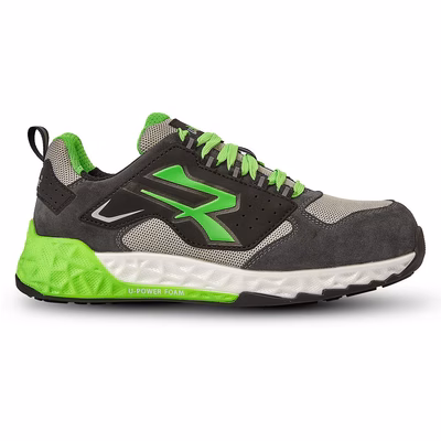 Immagine di Calzatura bassa U-POWER BRAN ESD S1PS HI HRO FO SR colore nero/verde taglia 42
