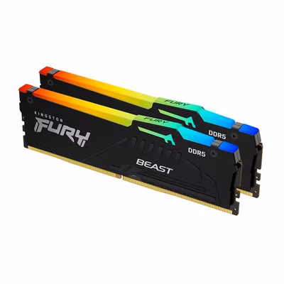 Immagine di Modulo di memoria dimm 64GB ddr5 tft 6.000 mhz KINGSTON Kingston FURY Beast DDR5 RGB EXPO 64GB 6