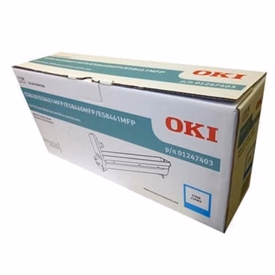 Immagine di Toner Laser ciano OKI Tamburo Originale OKI ES8451 8461 MFP 01247403